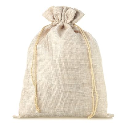 1 stuk Jute zak 50 x 65 cm - lichte natuurlijke kleur