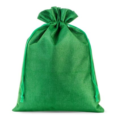 1 stuks Jute zaks 26 x 35 cm - groen