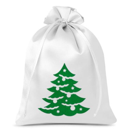 1 stuks Satijnen zakjes 26 x 35 cm - Kerstmis - Kerstboom