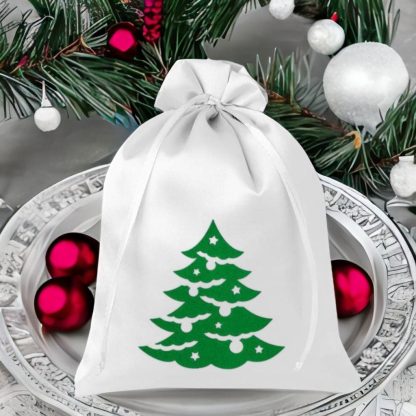 1 stuks Satijnen zakjes 26 x 35 cm - Kerstmis - Kerstboom - Afbeelding 2