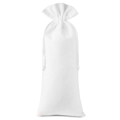 10 stuks Fluwelen zakjes 11 x 20 cm - wit