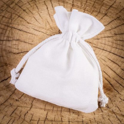 10 stuks Katoenen zakjes 10 x 13 cm - wit - Afbeelding 2