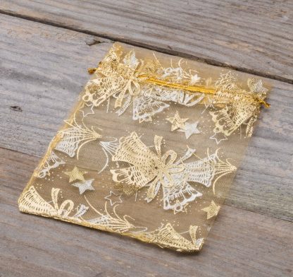 10 stuks Organza zakjes 12 x 15 cm - Kerstmis / 3 - Afbeelding 2