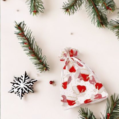 10 stuks Organza zakjes 12 x 15 cm - Kerstmis - Afbeelding 2