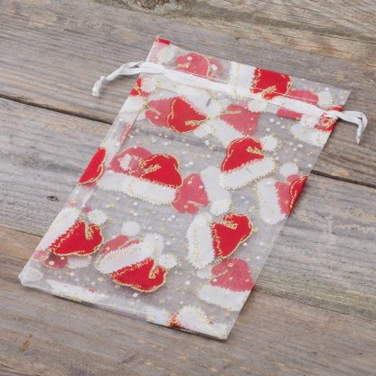 10 stuks Organza zakjes 18 x 24 cm - Kerstmis - Afbeelding 2