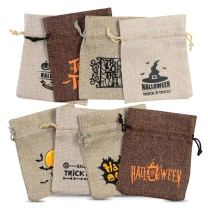 10 stuks Zakjes Halloween 12 x 15 cm - mix van patronen en kleuren