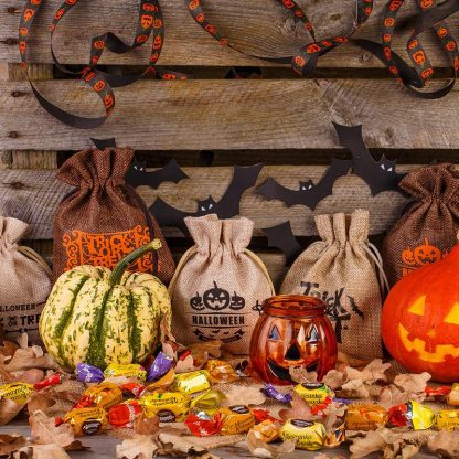 10 stuks Zakjes Halloween 12 x 15 cm - mix van patronen en kleuren - Afbeelding 2
