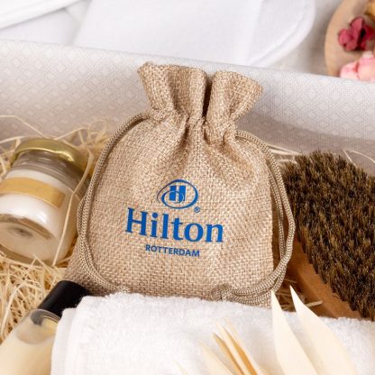 200 x Gepersonaliseerde jute zakjes met print of logo - Afbeelding 2