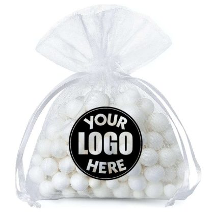 200 x Gepersonaliseerde organza zakjes met print of logo