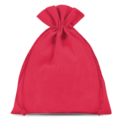 3 stuks Katoenen zaks 22 x 30 cm - rood