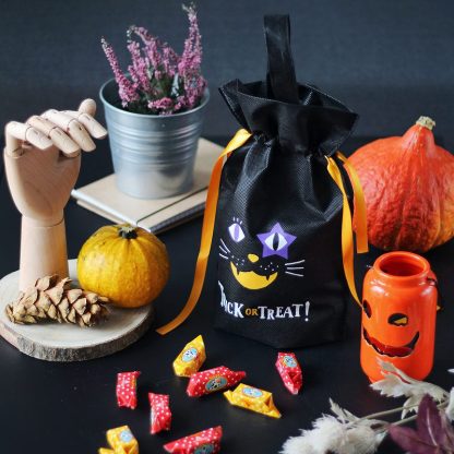 3 stuks. Nonwoven zakken 22 x 32 cm met opdruk - Halloween - Afbeelding 2