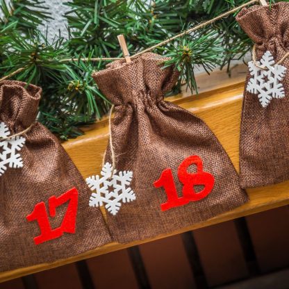 5 stuks. Houten sterretjes 4,5 x 5 cm - wit - Afbeelding 2