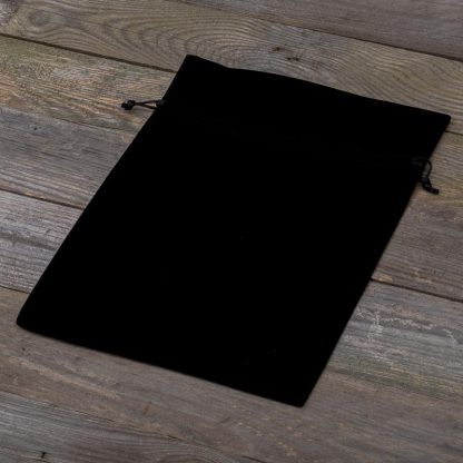 5 stuks Fluwelen zakjes 22 x 30 cm - zwart - Afbeelding 2