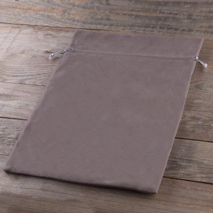 3 stuks Fluwelen zakjes 26 x 35 cm - zilver - Afbeelding 2