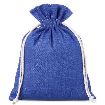 1 stuk Jeans zakje 15 x 20 cm - blauw