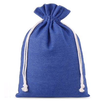1 stuk Jeans zakje 26 x 35 cm - blauw