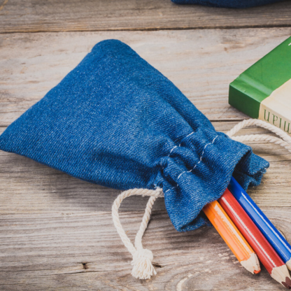 3 stuks Jeans zakjes 10 x 13 cm - blauw - Afbeelding 2