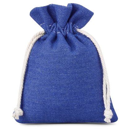 3 stuks Jeans zakjes 12 x 15 cm - blauw