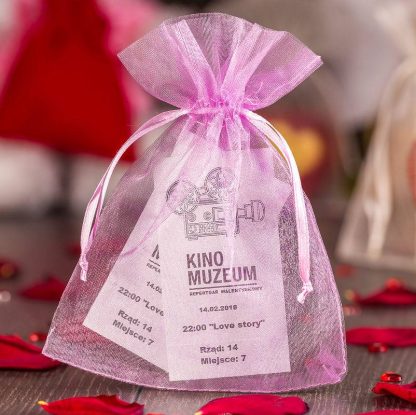 25 stuks Organza zakjes 9 x 12 cm - roze - Afbeelding 2