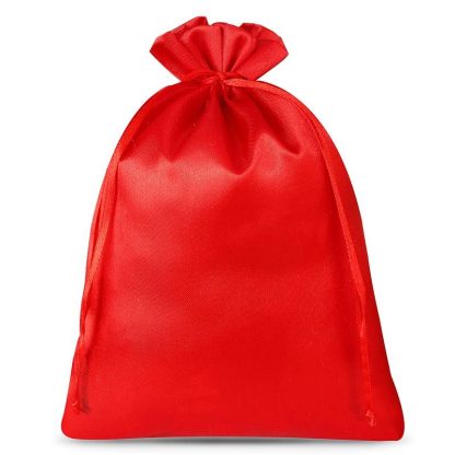 3 stuks Satijnen zakjes 26 x 35 cm - rood