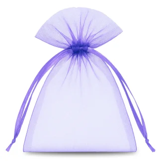 Organza zakjes 9 x 12 cm - 25 paarse stuks, ideaal voor jouw kleine schatten en accessoires