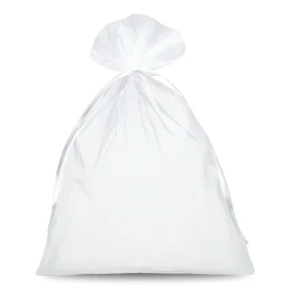 10 stuks Organza zakjes 18 x 24 cm - wit